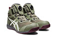 アシックス安全靴 ウィンジョブ CP214 TS BOA (300 ライケングリーンxホワイト)